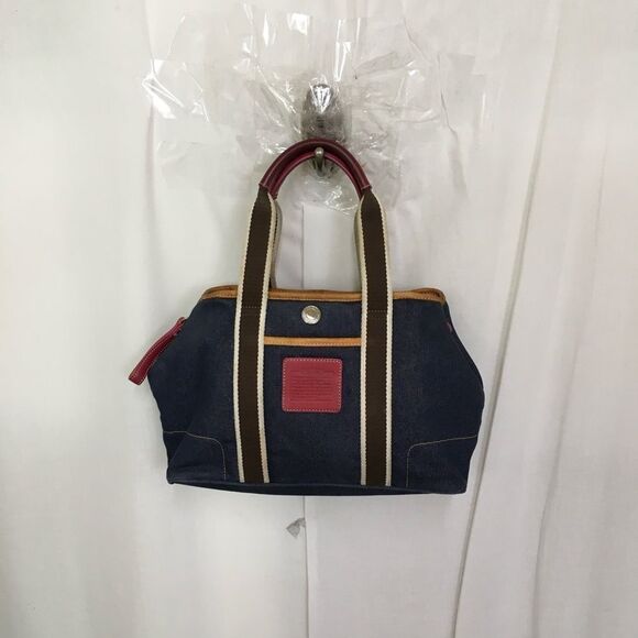 Coach Y2K Small Hampton Shoulder Denim Weekend Tote Bag # 7543 - Picture 3 of 16